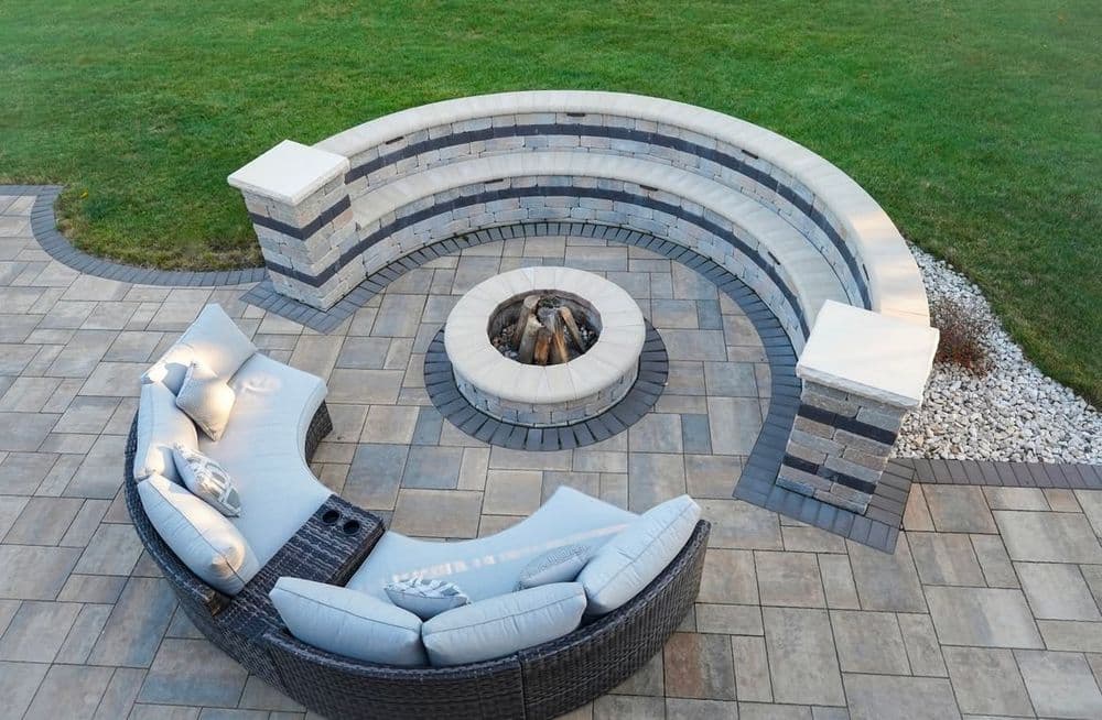 Patio and Fire Pit Construction