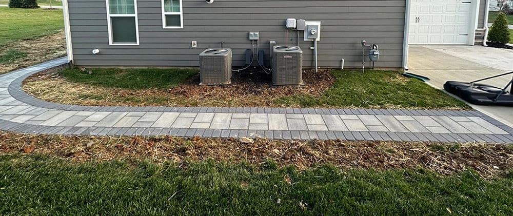 Installation of a Paver Sidewalk